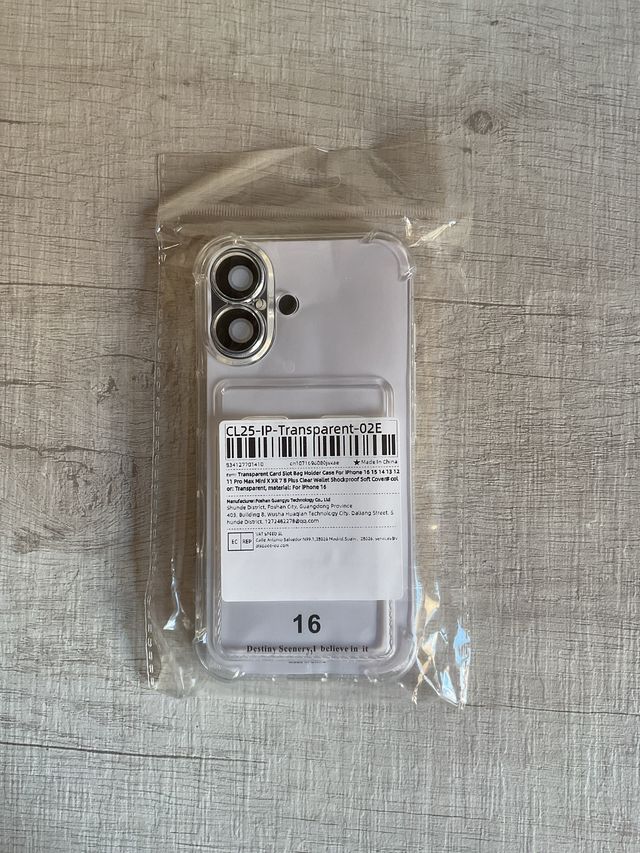 Funda Iphone 16 transparente