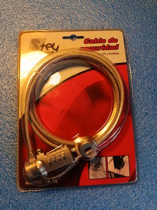 Lucchetto antifurto combinazione 4 cifre con cavo 1 m