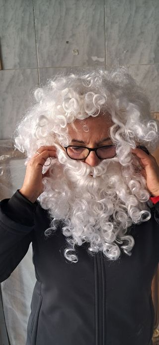 Peluca y barba blanca 