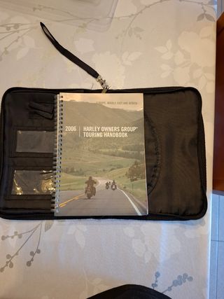 Cartera documentacion harley davidson parche y pin