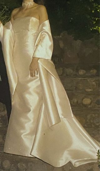 Vestido de novia beige Pronovias Vintage