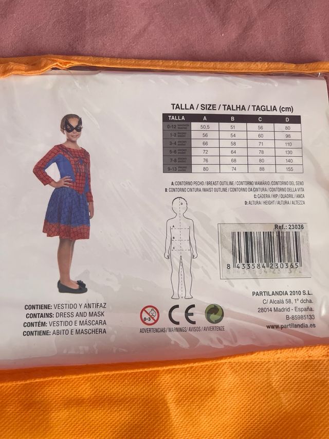 Disfraz arácnida Spiderwoman