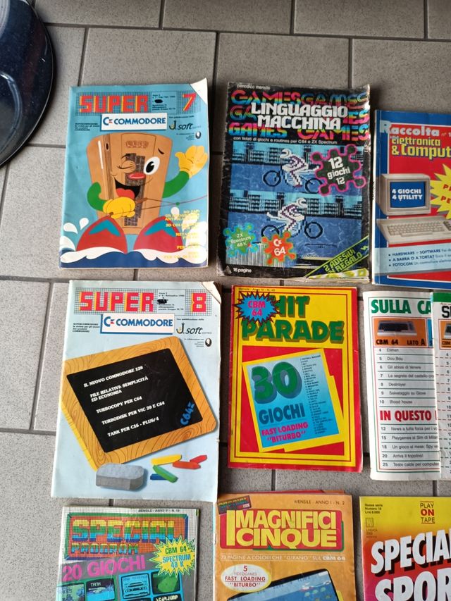 Riviste Commodore 128-64 Originali Vari Qt. 13 Vi