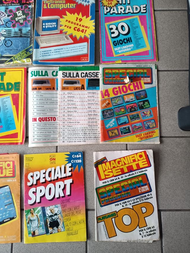 Riviste Commodore 128-64 Originali Vari Qt. 13 Vi