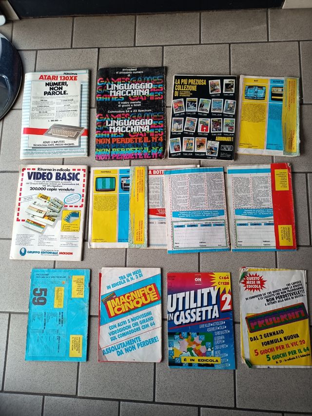 Riviste Commodore 128-64 Originali Vari Qt. 13 Vi