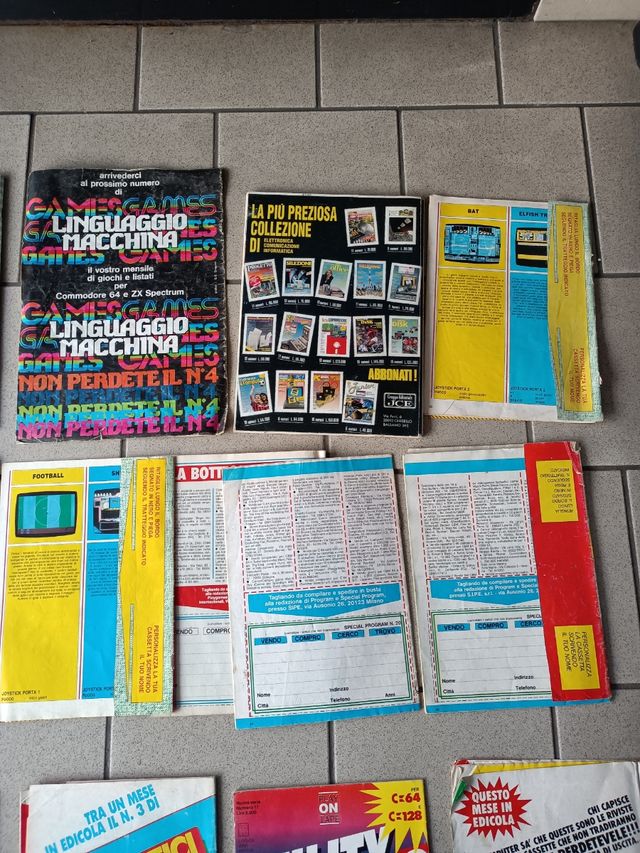 Riviste Commodore 128-64 Originali Vari Qt. 13 Vi