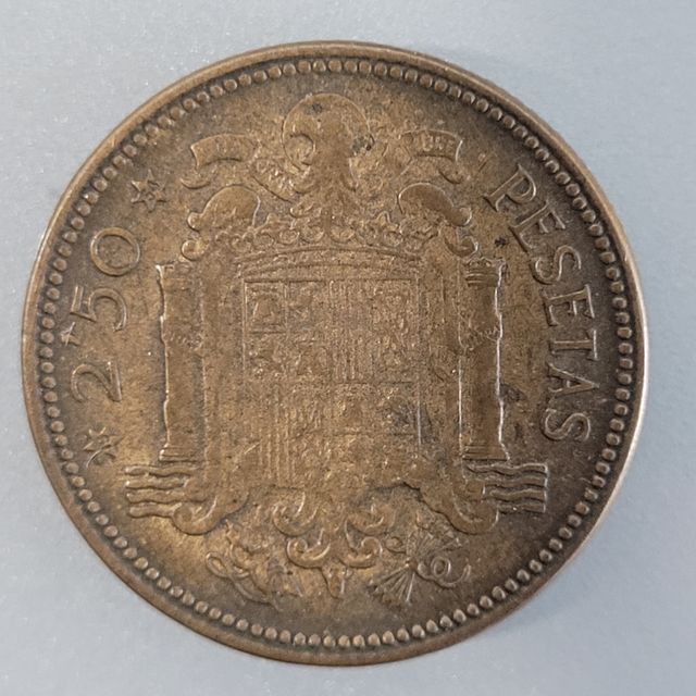 Moneda de 2,5 pesetas de 1954