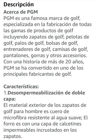 Zapatos de golf PGM impermeable