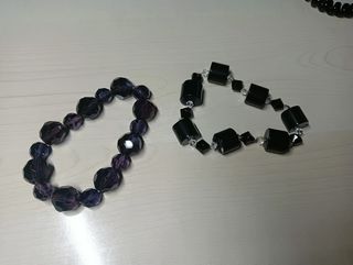 Bracciali eleganti da donna - nero e viola