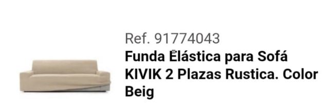 Funda para sofá Ikea Kivik 2 plazas