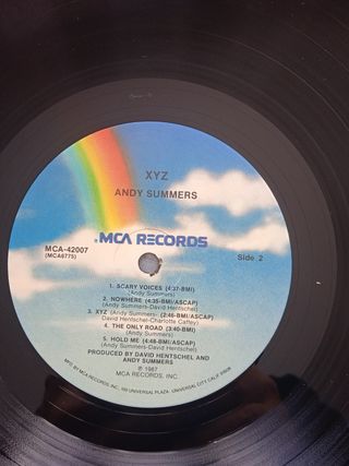 Andy Summers - XYZ LP Vinilo