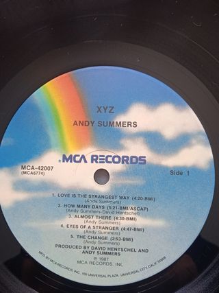 Andy Summers - XYZ LP Vinilo