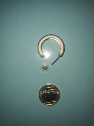 Orecchini le camp bianco e oro