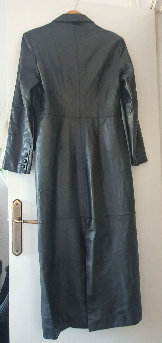 Abrigo largo de piel