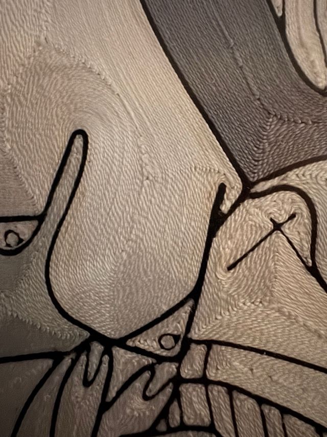 Cuadro del Garnica hecho a mano en hilo