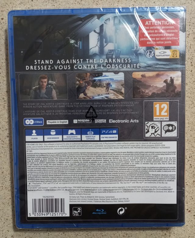*PRECINTADO* Star Wars Survivor Jedi PS4