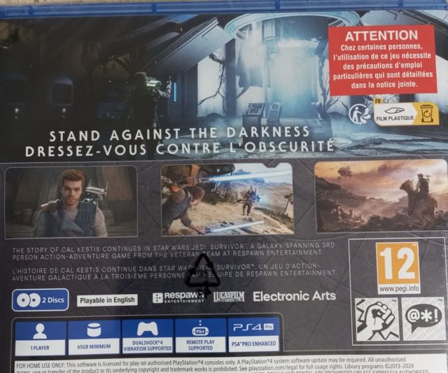 *PRECINTADO* Star Wars Survivor Jedi PS4