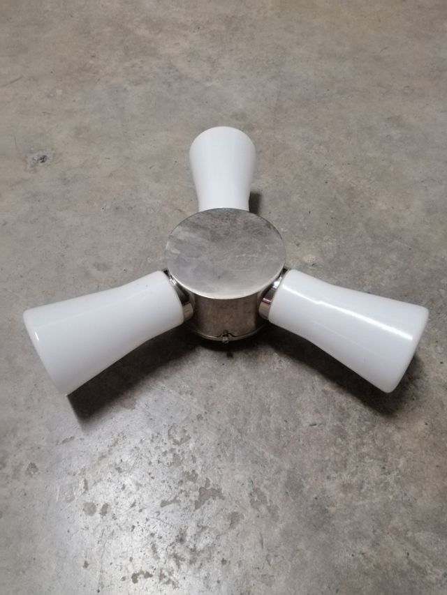 Plafón de techo 3 focos bombillas incluidas