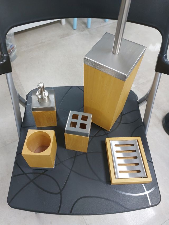 Juego accesorios encimera baño