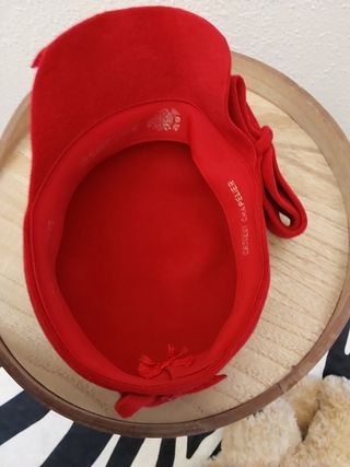 Sombrero lana roja Ernest Chapelier