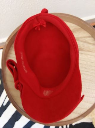 Sombrero lana roja Ernest Chapelier