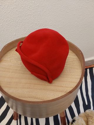 Sombrero lana roja Ernest Chapelier
