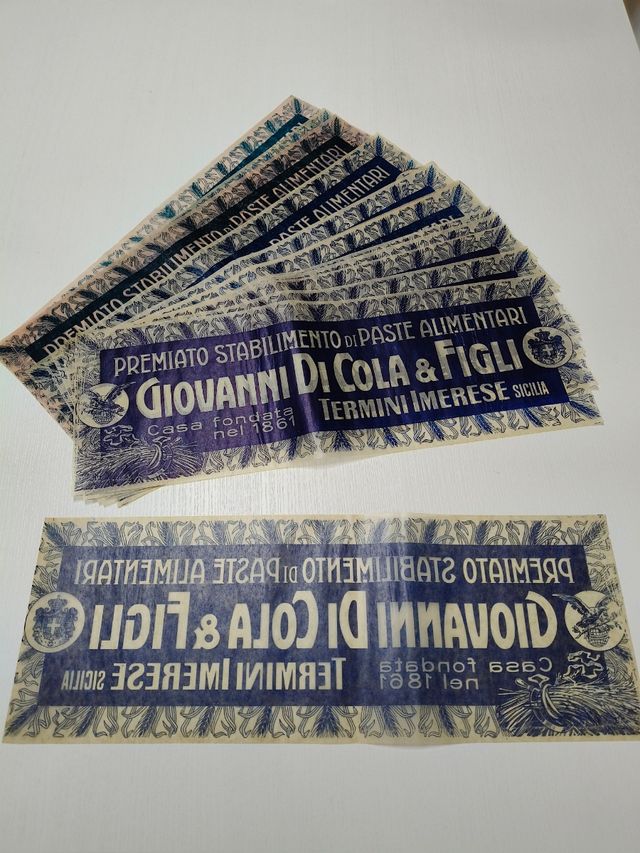 Stampe antiche per imballaggio Giovanni di Cola