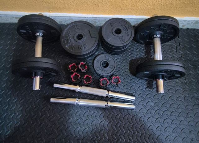 mancuernas y discos gym