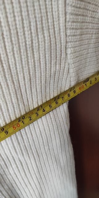 Cardigan bianco lungo, taglia unica