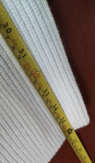 Cardigan bianco lungo, taglia unica