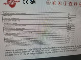 Generador con motor 4T