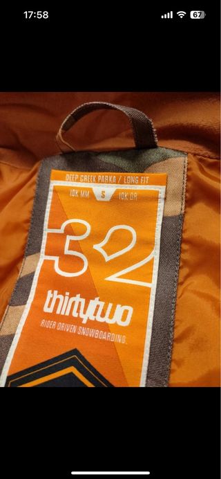 Giacca Thirtytwo Derp Creek Parka tg. S
