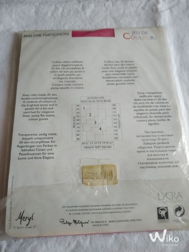 Collant Philippe Martignon, tg 3