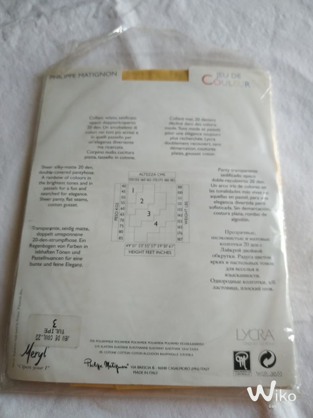 Collant Philippe Martignon, tg 3