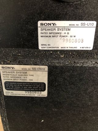 Equipo de música Sony hifi amplificador cassett