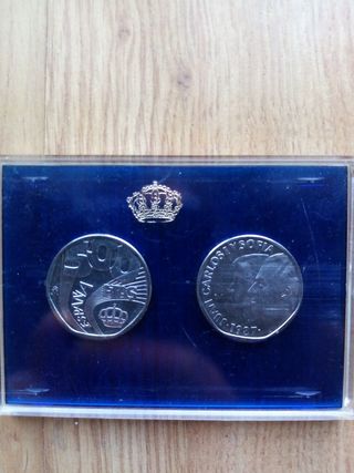 Monedas pruebas plata FNMT 500 ptas