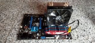 Placas base, memorias, micro i5, disipad