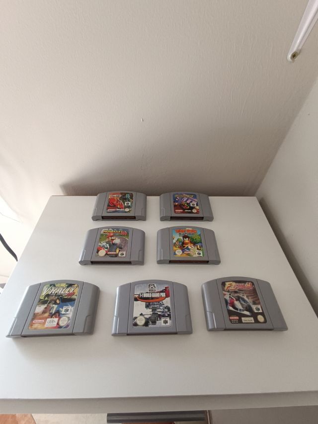 Juegos carreras. Nintendo 64. Mario Kart y otros.