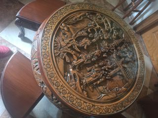 ‼️Mesa oriental con 4 taburetes