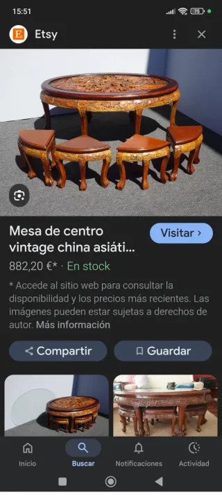 ‼️Mesa oriental con 4 taburetes