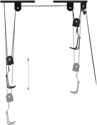 Soporte Bicicleta Suspensión elevador colgador.