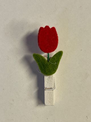 Mini pinzas decorativas flor fieltro