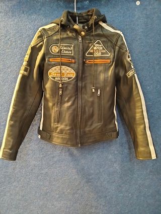 Chaqueta Moto Mujer de Cuero. S.