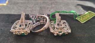 Vintage earrings and ring 