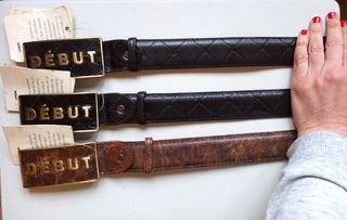 Set 3 Cinture vera Pelle marca Dèbut 