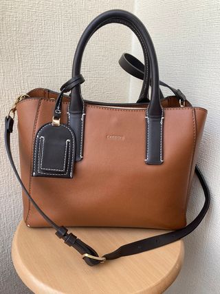 Parfois May Bolso de Mano Medio Marron y Negro