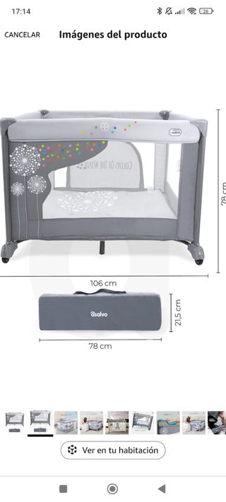 Parque plegable bebe