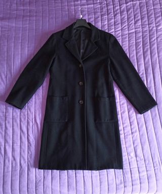 Cappotto nero lungo