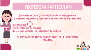 Profesora de clases particulares