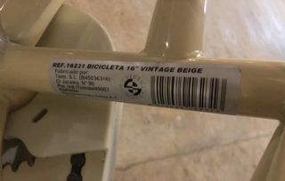 Bicicleta vintage 16’’ Toimsa